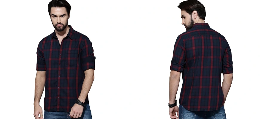 Indoprimo Large Size Check Shirt